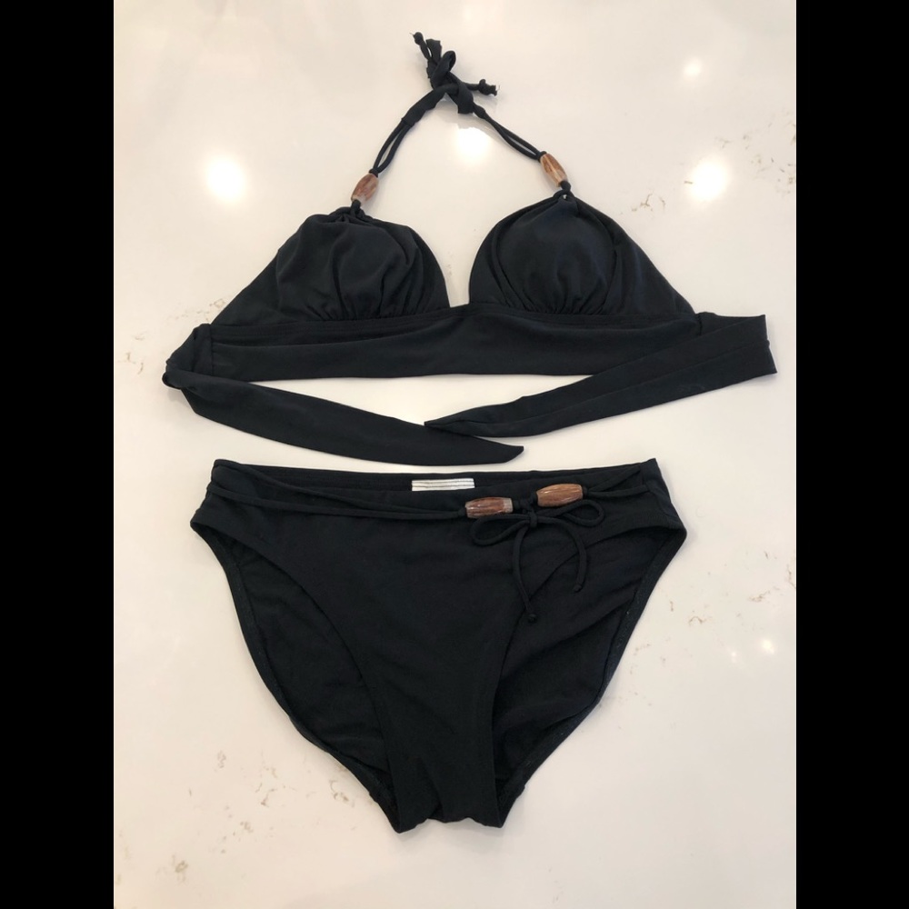 ROBIN PICCONE Two Piece black bikini set